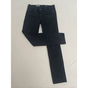 AG Adriano Goldschmied PRIMA  Mid Rise Cigarette Black Jeans 27R 29x30 Women EUC